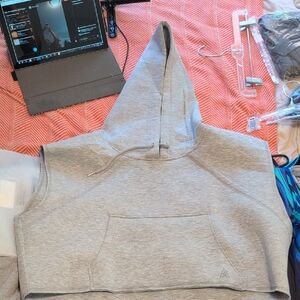 Rare LaLa Anthony Gray Sleeveless Hoodie